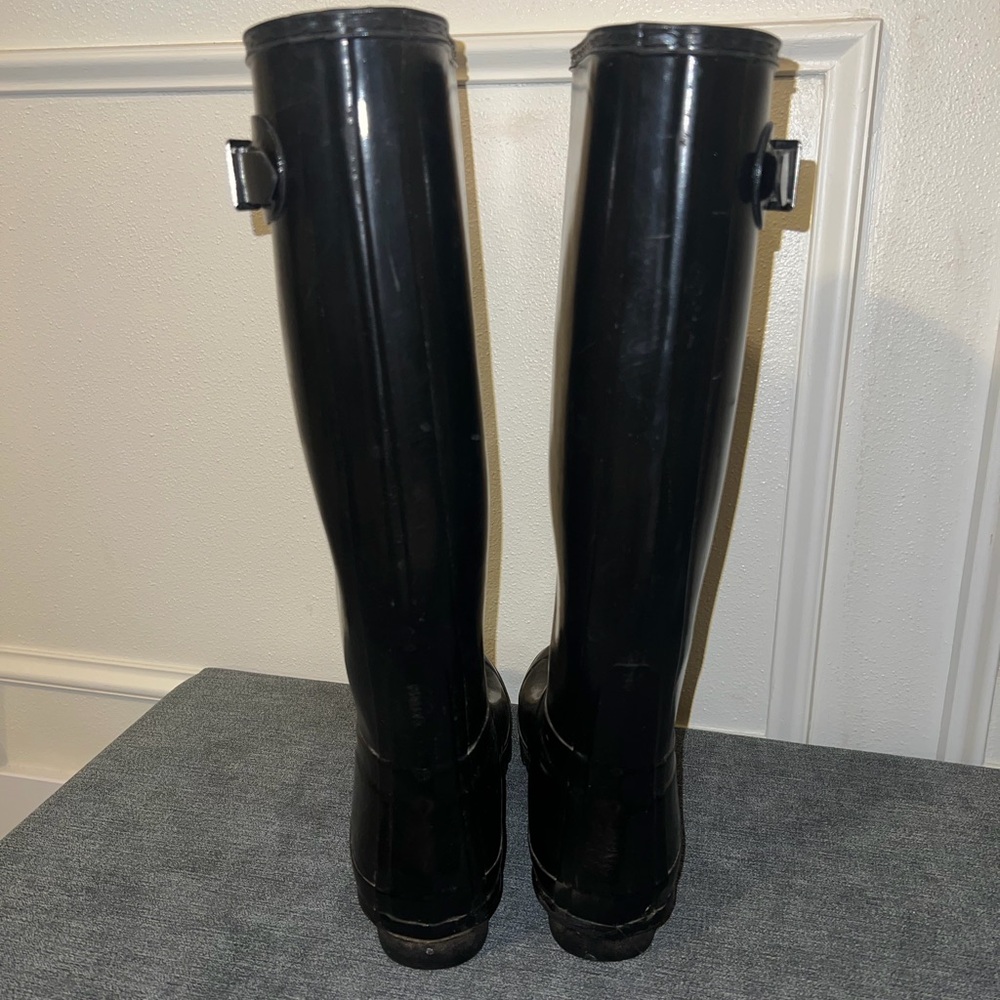 Hunter Classic Black Waterproof Boots WFT1000RGL-BLK Rain Boot , Size 8 - Black - Picture 2 of 8
